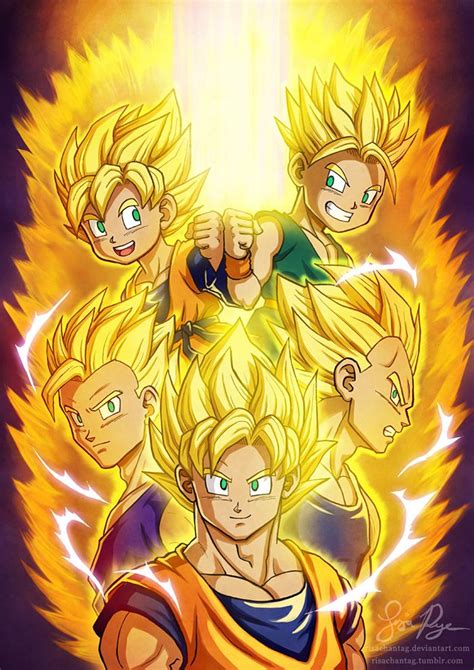 Goku Vegeta Trunks Goten And Gohan アニメ 日本 Manga Dragon、dragon