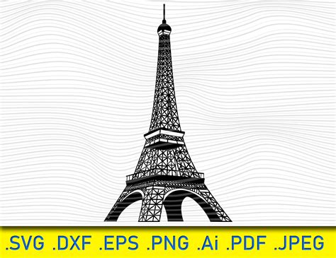 Eiffel Tower SVG Eiffel Svg Paris Svg Eiffel Tower Clipart Etsy