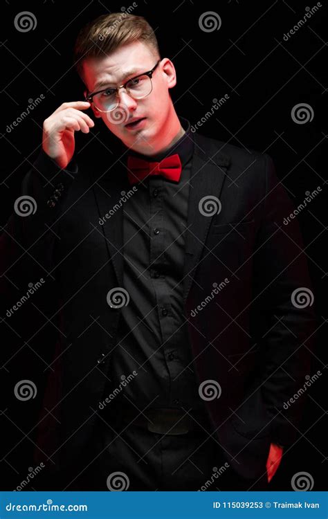 Portrait Of Confident Handsome Elegant Responsible Businessman Holding