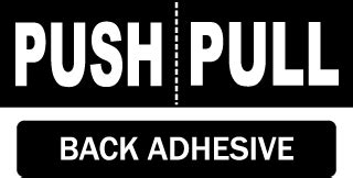 Push Pull Door Labels, Push Pull Signs, Door Labels