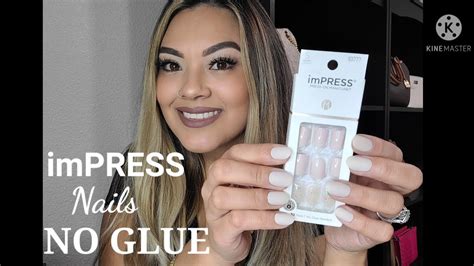 Impress Press On Nails Tutorial Diy Short Manicure No Glue