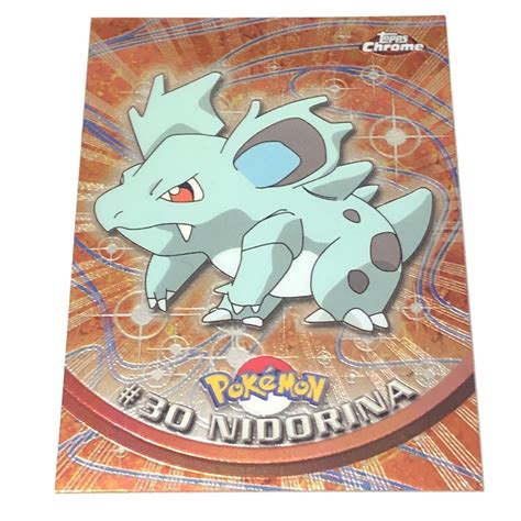 2000 Topps Chrome Pokemon 30 Nidorina TV Animation Edition Series 1