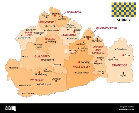 Map surrey hi-res stock photography and images - Alamy