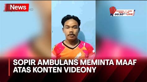 Sopir Ambulans Bawa Pasien Yang Tertahan Saat Rombongan Jokowi Lewat