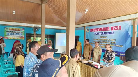 Musyawarah Desa Atau Musdes Peraturan Desa Tentang Perubahan Apbdes