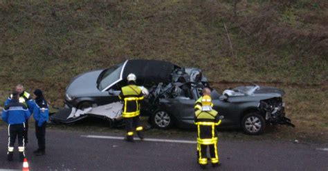 Lay Saint Christophe Téléscopage Spectaculaire accident sur la RD