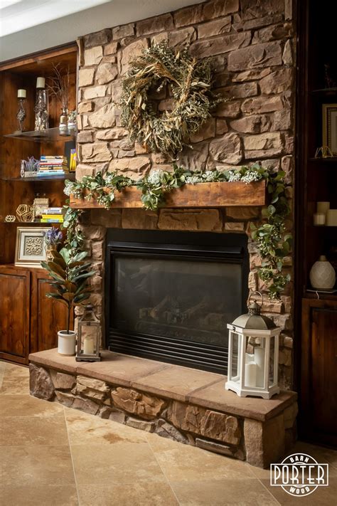 Traditional TBB Box Mantel Porter Barn Wood