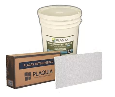 Kit Antihumedad 5 Cajas Plaquia 40 Placas Adhesivo X 15kg