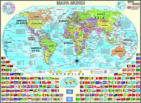 Mapa Mundial Com Paises E Capitais Grayscale Mapa Do Mundo