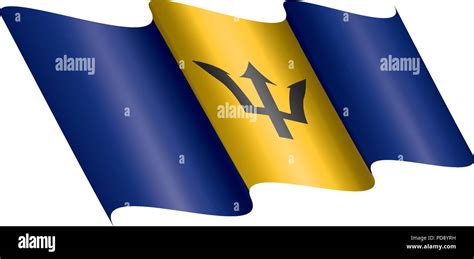 Barbados Flag Vector Illustration Stock Vector Image Art Alamy