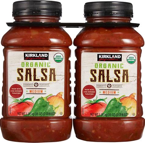 Amazon Kirkland Signature Organic Salsa Medium Kg Pack Of