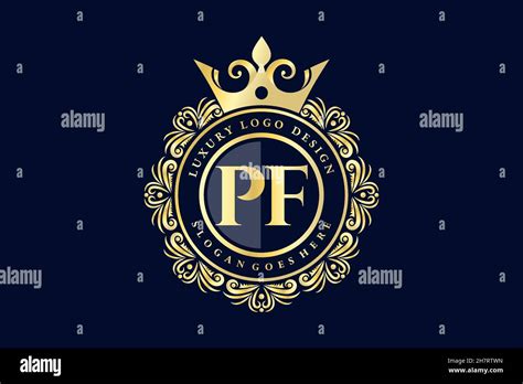 Initial Letter Pf Stock Vector Images Alamy