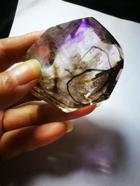 Tibet Himalayan High Altitude Clear Enhydro Purple Amethyst Etsy