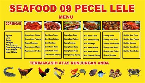 Menu At Seafood 09 Pecel Lele Mas Bram Restaurant Bogor