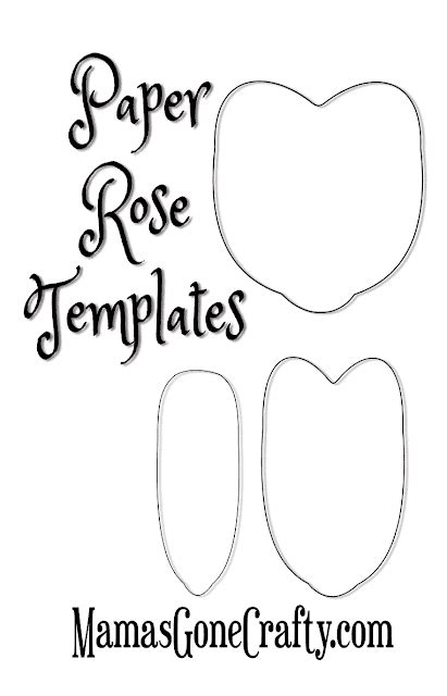 Free Paper Rose Petal Templates | Abbi Kirsten Collections