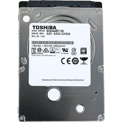 Disco Duro 2 5 Toshiba 1 TB SATA MQ04ABF100