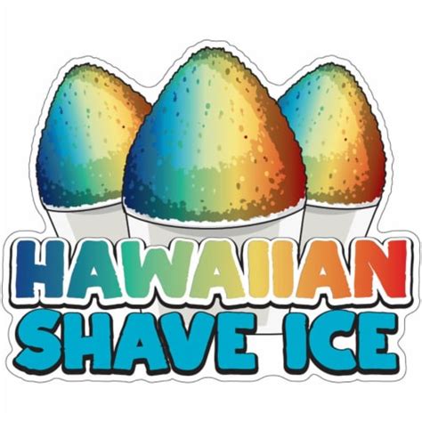 Signmission 12 In Hawaiian Shave Ice Decal Concession Stand Food Truck