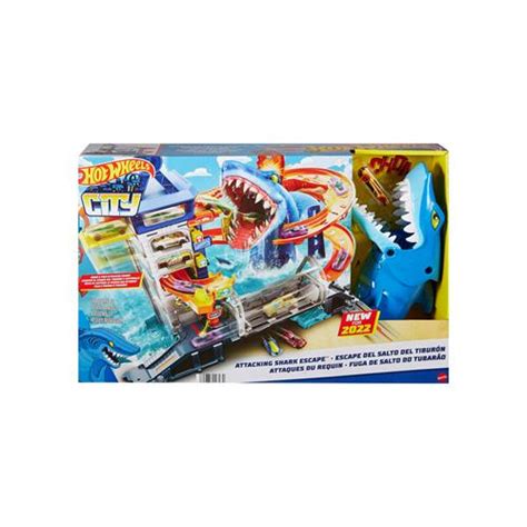 Hot Wheels City Set Super Squalo Playset Con Macchinina Hot Wheels