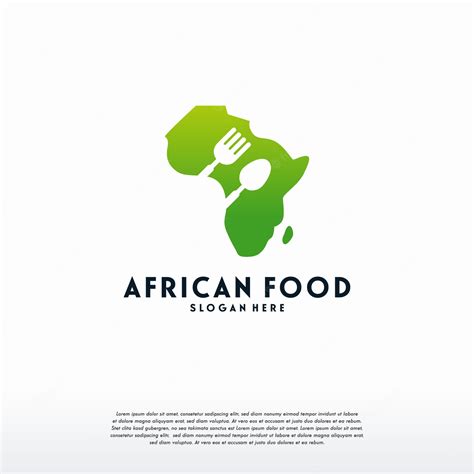 Premium Vector African Food Logo Template