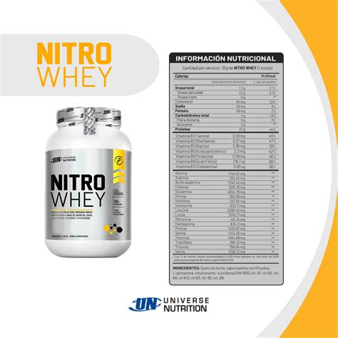 Proteína Universe Nutrition Nitro Whey 12kg Vainilla Shaker Lunitec Store