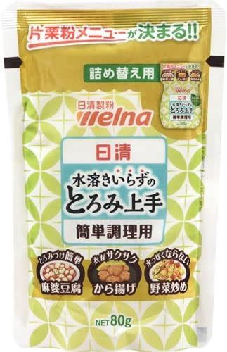 Jp 日清フーズ 水溶きいらずのとろみ上手 詰め替え用片栗粉メニューがもっと手軽に 80g 食品・飲料・お酒