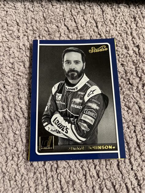 2018 Panini Donruss Racing NASCAR Studio Insert S1 Jimmie Johnson EBay