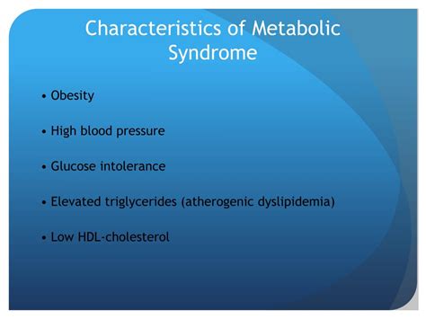 Ppt Metabolic Syndrome Powerpoint Presentation Free Download Id