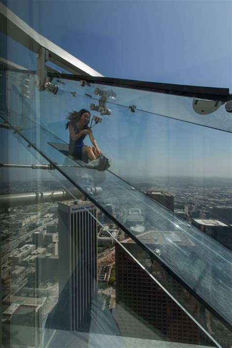 Inside Skyspace La The Us Bank Towers Sleek Observation Deck