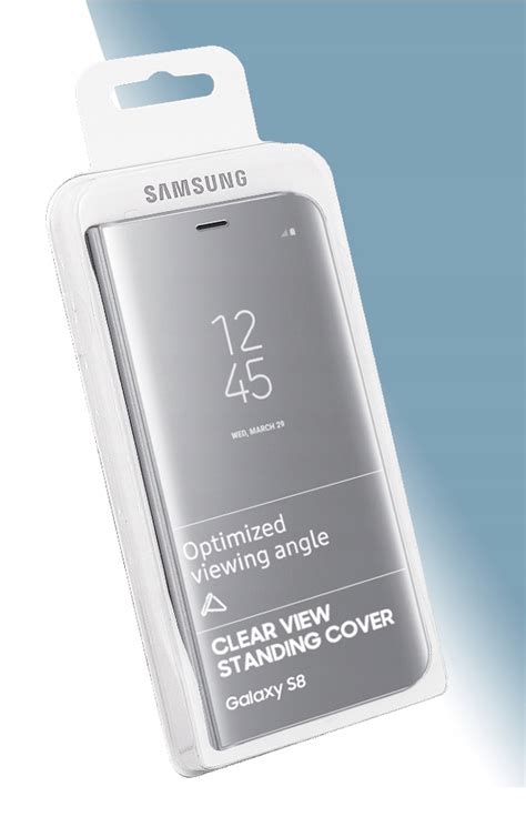 ETUI SAMSUNG GALAXY S8 Clear View EF ZG950 Srebne 7601254487