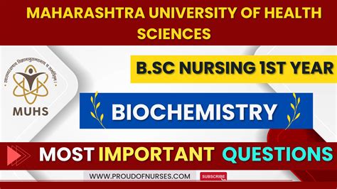 Biochemistry Important Questions For B Sc 1st Nursing MUHS