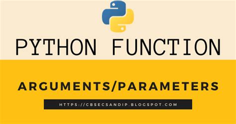 Types Of Arguments Parameters In Python Functions Class 12 Computer