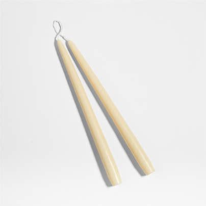 Dipped Blue Taper Candles Set Of 2 Reviews Crate Barrel