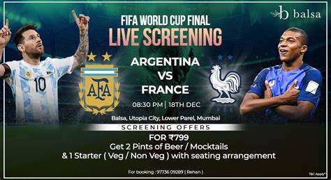 Argentina Vs France Fifa World Cup Final Live Screening Smaaash Balsa