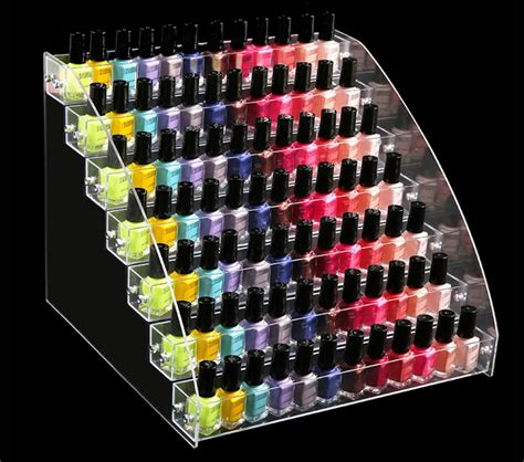 Acrylic Nail Polish Display Organizer Layered Manicure Cosmetics