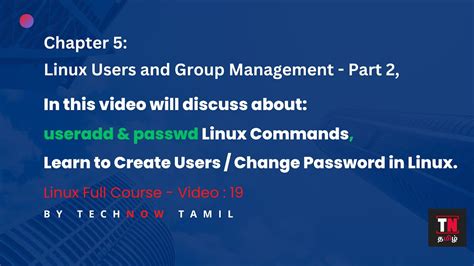 Linux User Management Useradd Passwd Command In Linux Youtube