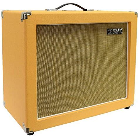 Seismic Audio 1x12 Guitar Speaker Cab Empty 7 Ply Birch 12 Speakerless Cabinet Orange Tolex