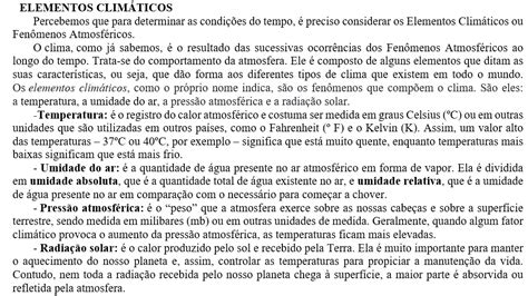 Atividades humanas e dinâmica climática 7ª e 8ª Semanas Geografia