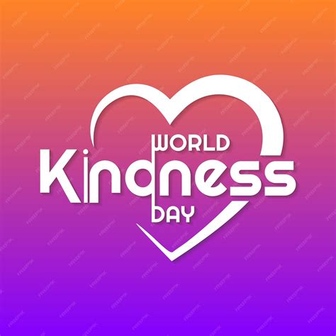 Premium Vector World Kindness Day November 13 With Simple Typography Greeting Card Post