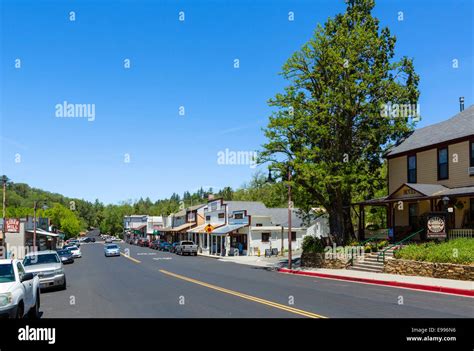 Main Street In The Historic Old Town Of Julian With The Julian Hotel