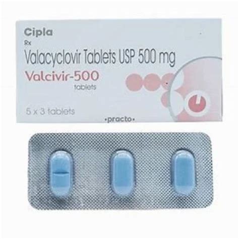 Valacyclovir Tablets USP 500 Mg At Rs 193 6 Stripe In Surat ID