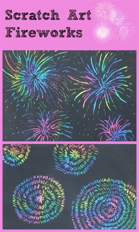 Scratch Paper Fireworks How To Make Your Own Scratch Paper Art Mum