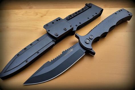 Premium Photo | Tactical Tanto Knife with Kydex Sheath