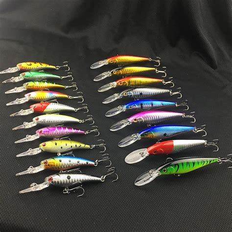 NEW 20pcs Hard Bait Minnow Fishing Lures Bass Fresh Salt Water Japan