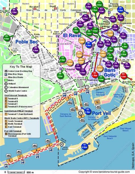 Hotels Near Cruise And Port Terminals in Barcelona? | Barcelona tourist map, Barcelona spain ...