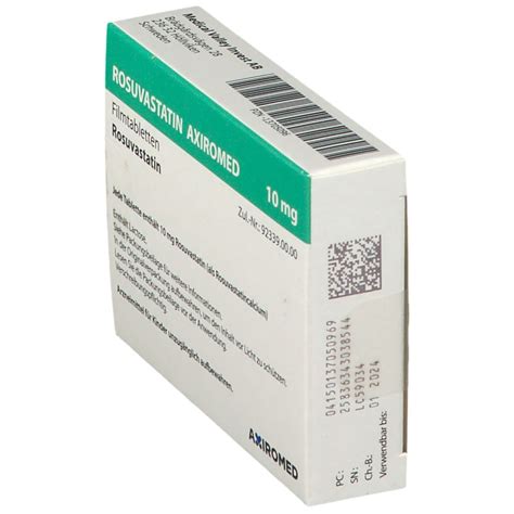 ROSUVASTATIN AXIROMED 10 Mg 28 St Mit Dem E Rezept Kaufen Shop Apotheke