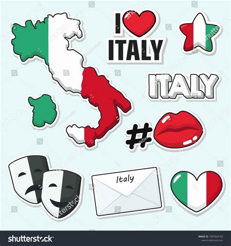 Italian Sticker Images Stock Photos Vectors Shutterstock