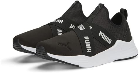 Buty Sportowe Damskie Puma Wired Run Slip On Space Metallics Czarne