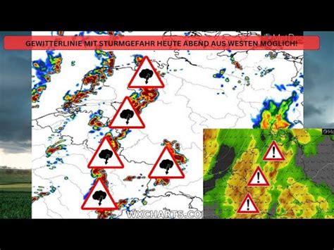 Gewitter Mit Unwettergefahr Durch Starkregen Heute Abend Danach