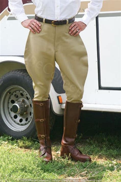 Mens Vintage Jodhpurs Breeches Pant Equestrian Pants Horse Riding Sports Breeches Polo Pants ...