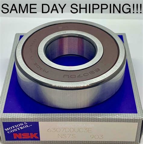 NSK 6307 DDU DEEP GROOVE BALL BEARING RUBBER SEALED 35x80x21 Mm 6307